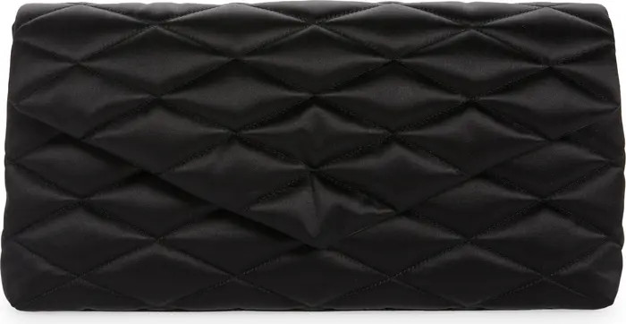 Saint Laurent Large Sade Satin Puffer Clutch | Nordstrom | Nordstrom