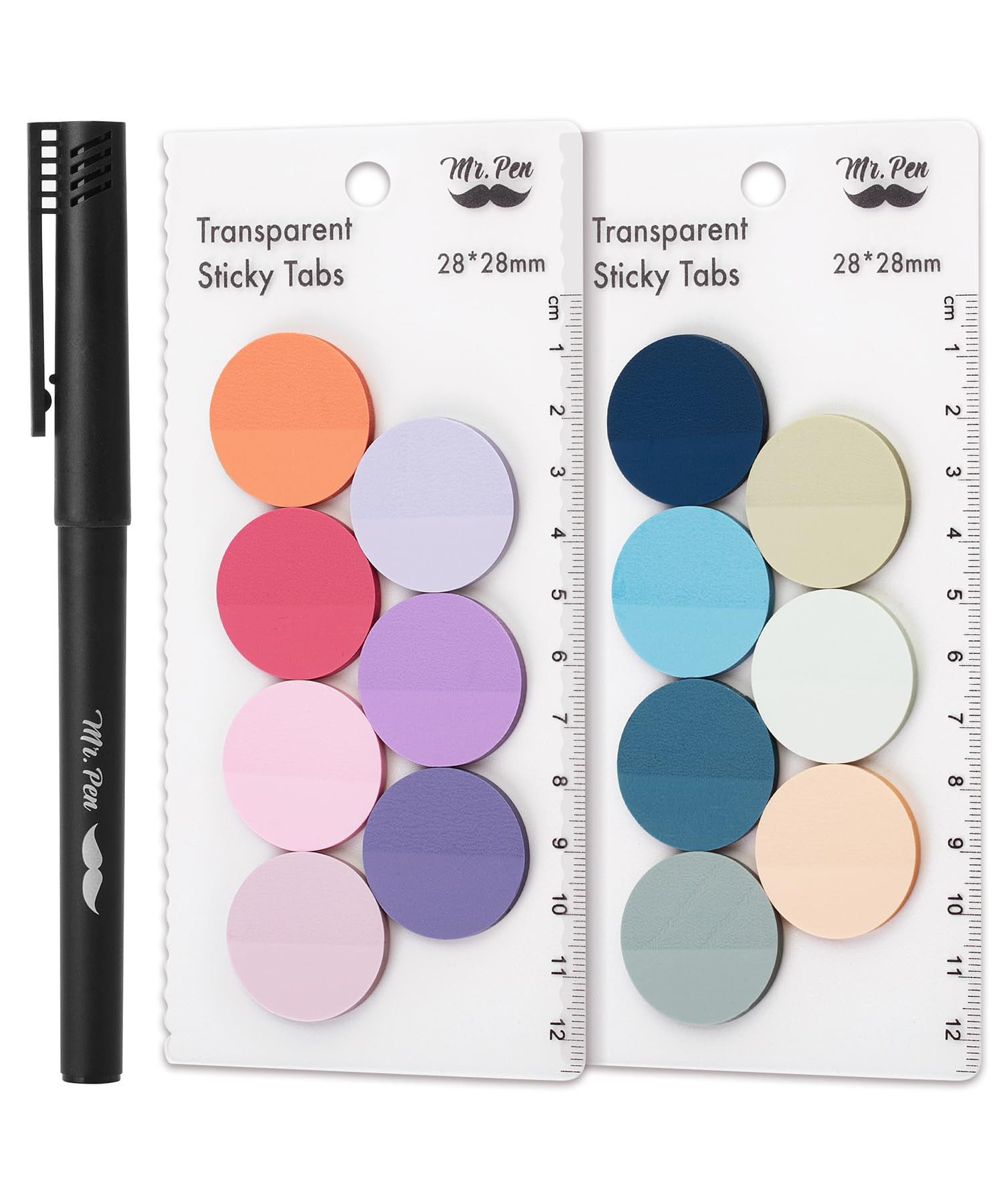 Mr. Pen- Transparent Sticky Note Set, 560Sheets, Colorful, Round Transparent Sticky Notes Set | Amazon (US)