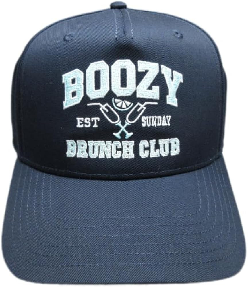 Boozy Brunch Club Hat, Funny Hat, Party Hat, Bachelorette Party, Funny Gifts, Baseball Cap, Adjus... | Amazon (US)