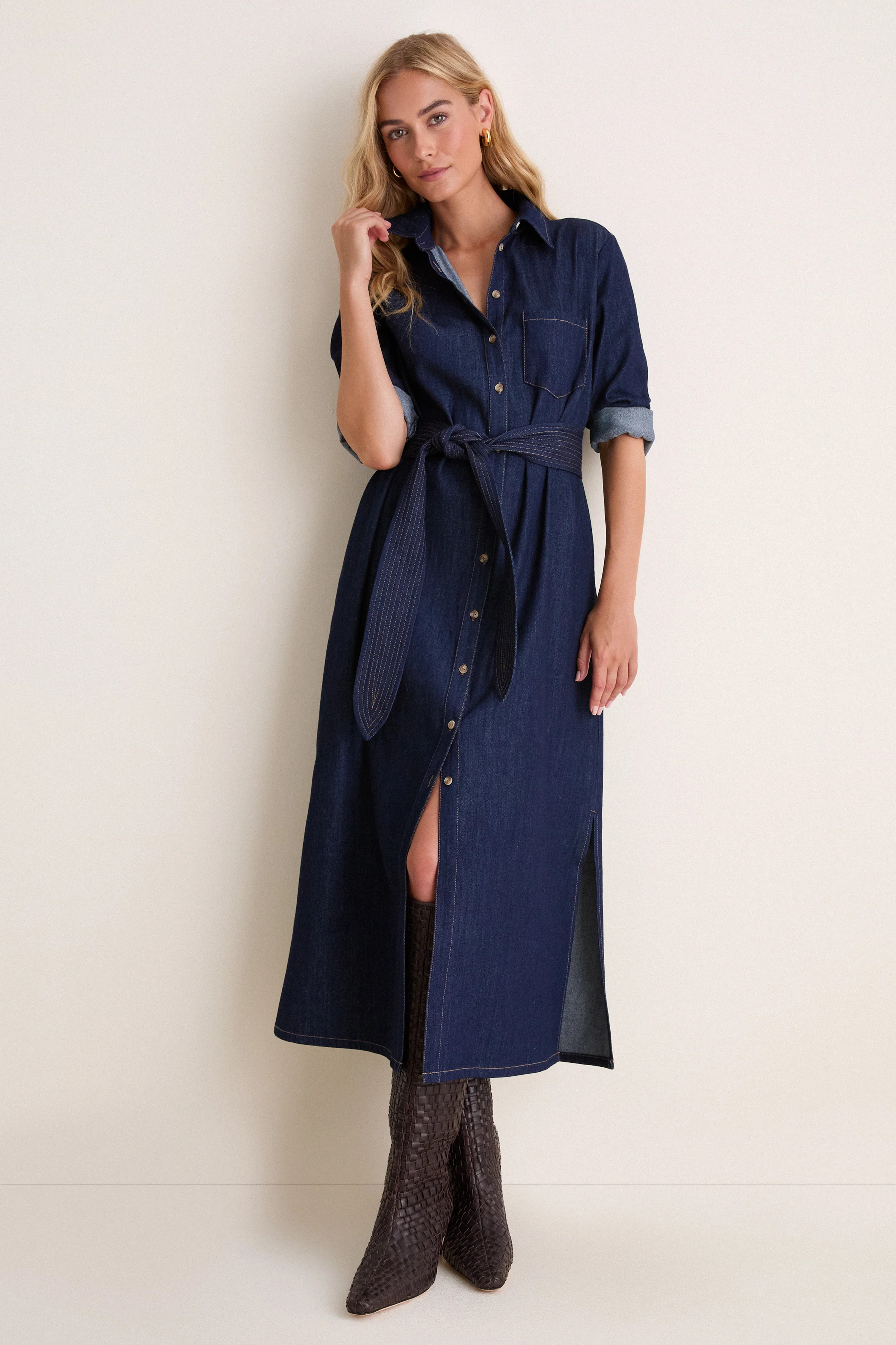 Denim Chessie Dress | Tuckernuck (US)