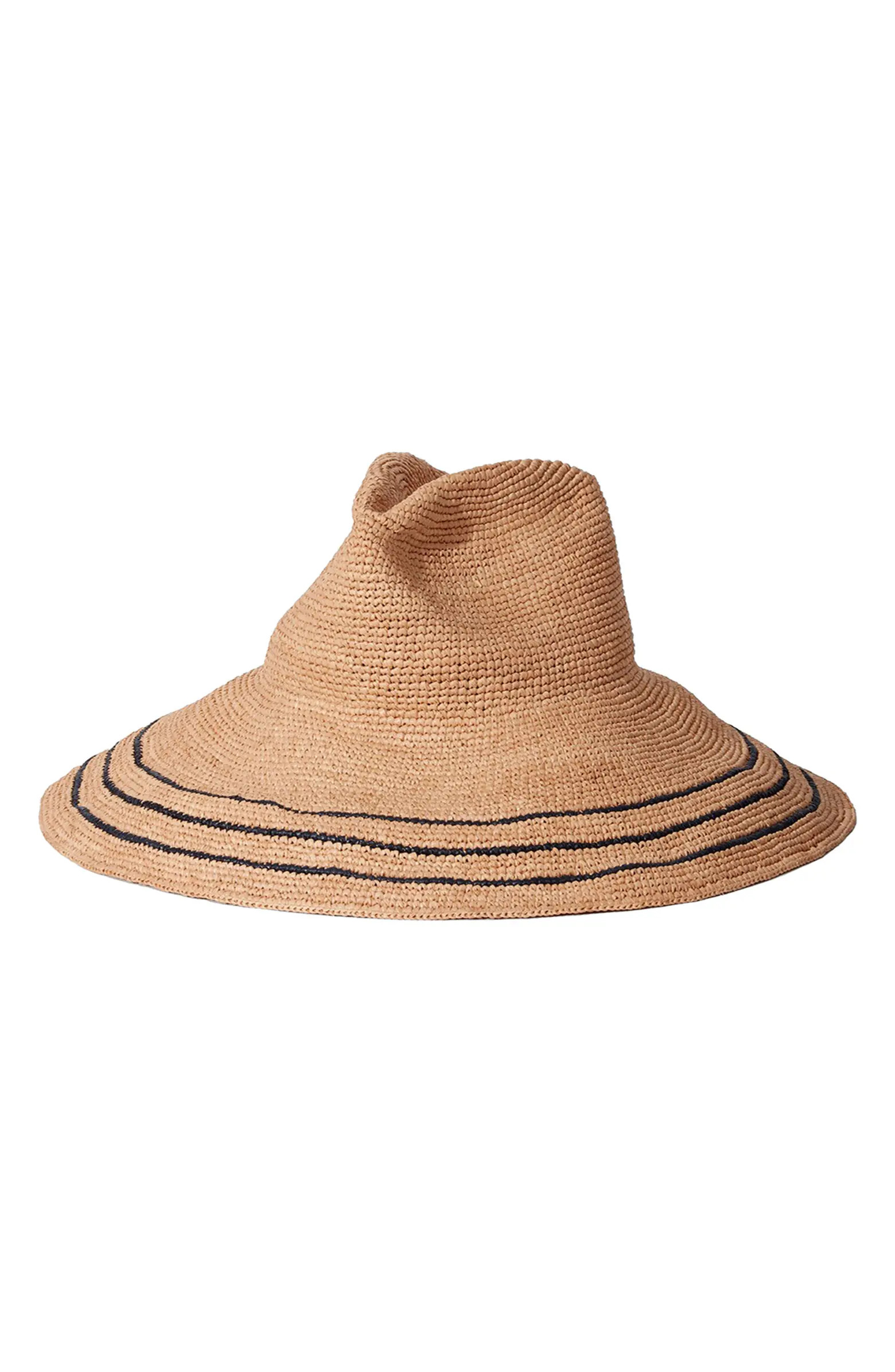 Janessa Leoné Waverly Wide Brim Packable Straw Hat | Nordstrom | Nordstrom