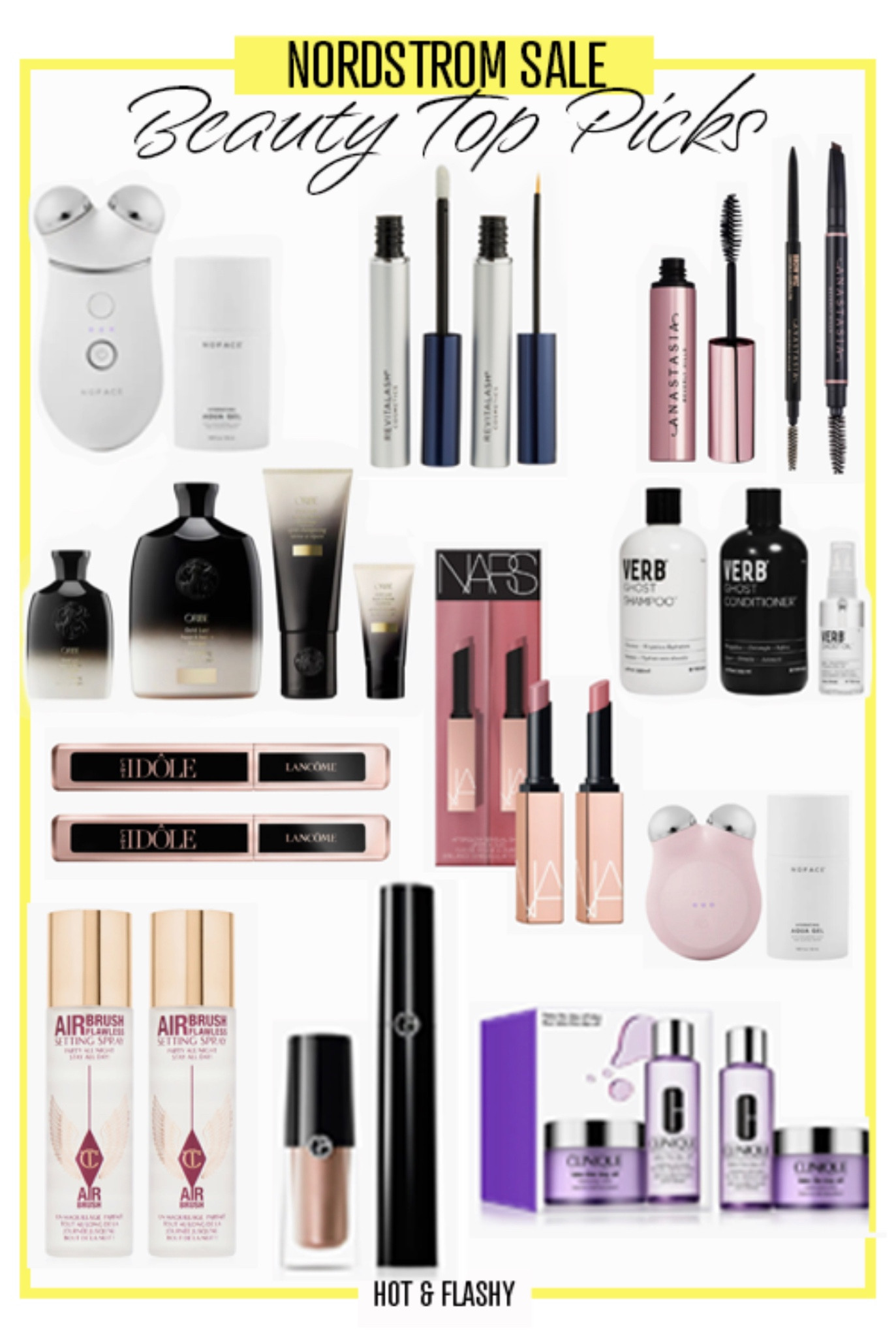 Nordstrom anniversary sale top picks in beauty!
1. Save $130 on NuFace Trinity
2. Revitalash + Revitabrow BOGO Set
3. Anastasia Deluxe Brow Kit
4. Oribe Gold Lust Home & Away Set
5. NARS Devotion/Dolce Vita Lip Set
6. Verb Ghost Shampoo, Conditioner, Heat Protect Set (Oribe dupe)
7. Lancôme Idole Mascara 2-Pack
8. NuFace Mini
9. Charlotte Tilbury Setting Soray 2 Pack
10. Armani Cream Eyeshadow + Mascara Set
11. Clinique Take the Day Off Set

#LTKsalealert #LTKbeauty