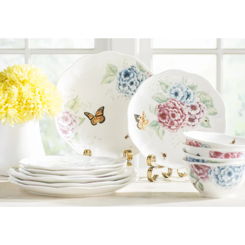 Lenox Butterfly Meadow Hydrangea 12-Piece Set & Reviews | Wayfair | Wayfair North America