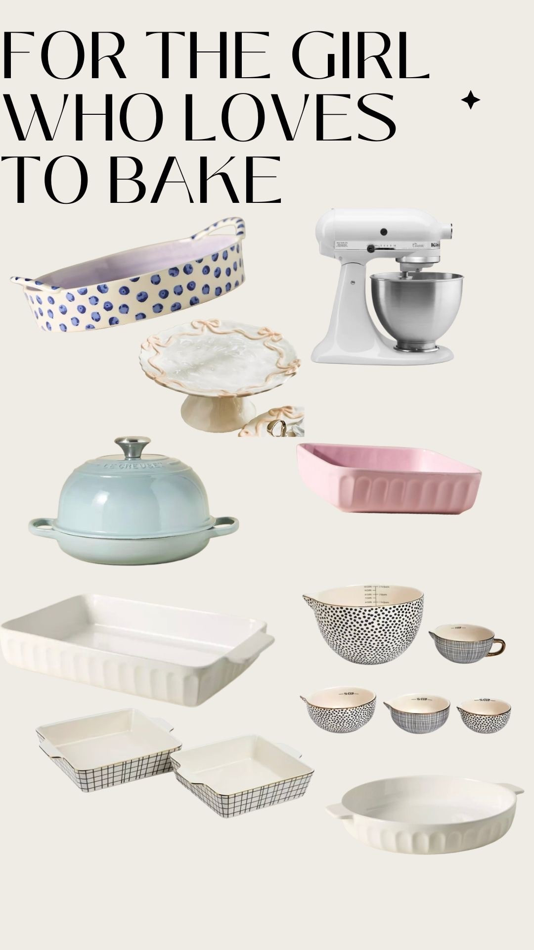 A gift guide for the girl who loves to bake 

#LTKHome #LTKGiftGuide #LTKfoodie