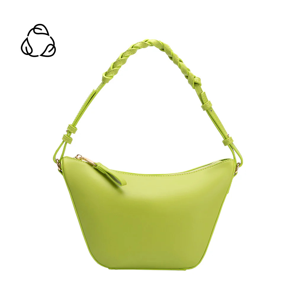 Pistachio Audrina Recycled Vegan Leather Top Handle Crossbody Bag | Melie Bianco | Melie Bianco