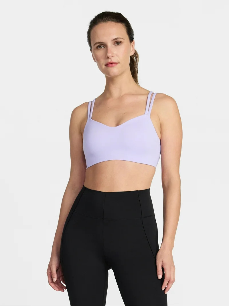 Avia Women's Medium Support Strappy Sports Bra, Sizes S-3X | Walmart (US)