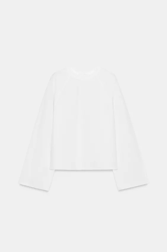 RAGLAN LONG SLEEVE T-SHIRT | Zara UK