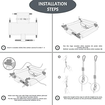 BBKids Baby Hanging Swing 6 Months to 4 Years, Toddler Swing Indoor and Outdoor, Canvas Baby Swin... | Amazon (US)