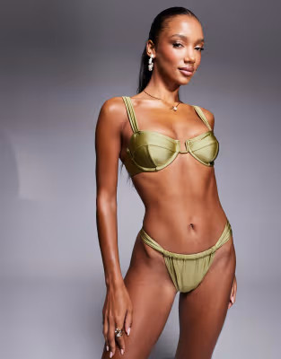 South Beach bikini in olive green | ASOS (Global)