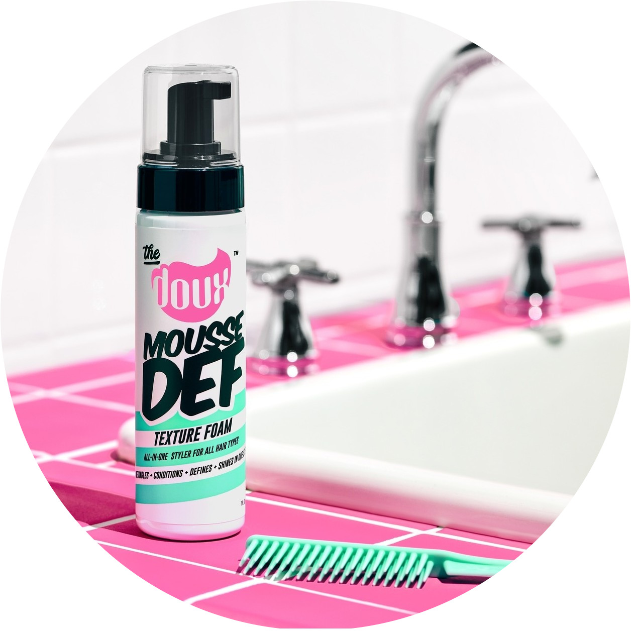 The Doux Multi-Use Mousse for Curly Hair – The Doux Mousse Def Texture Foam for Styling, Curl D... | Amazon (US)