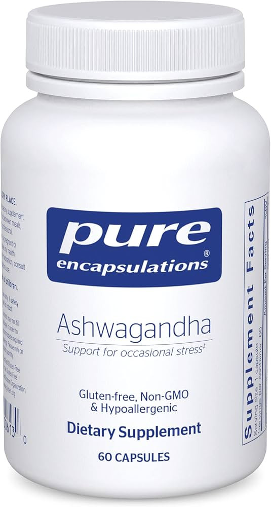 Pure Encapsulations Ashwagandha - 500 mg Ashwagandha Extract - Metabolism & Stress Support - Immu... | Amazon (US)