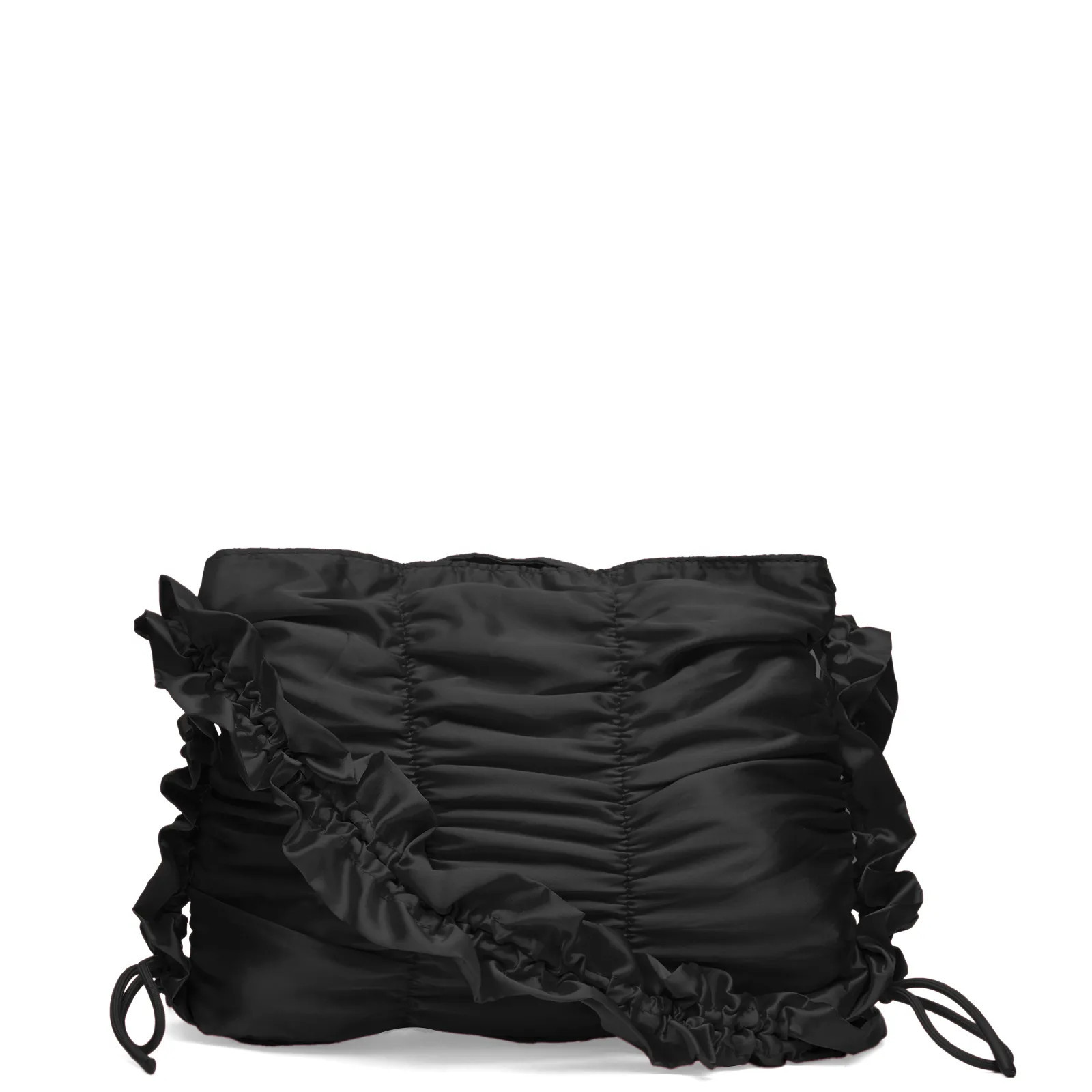 Damson Madder Women's Ruched Satin Bag Black | END. Clothing