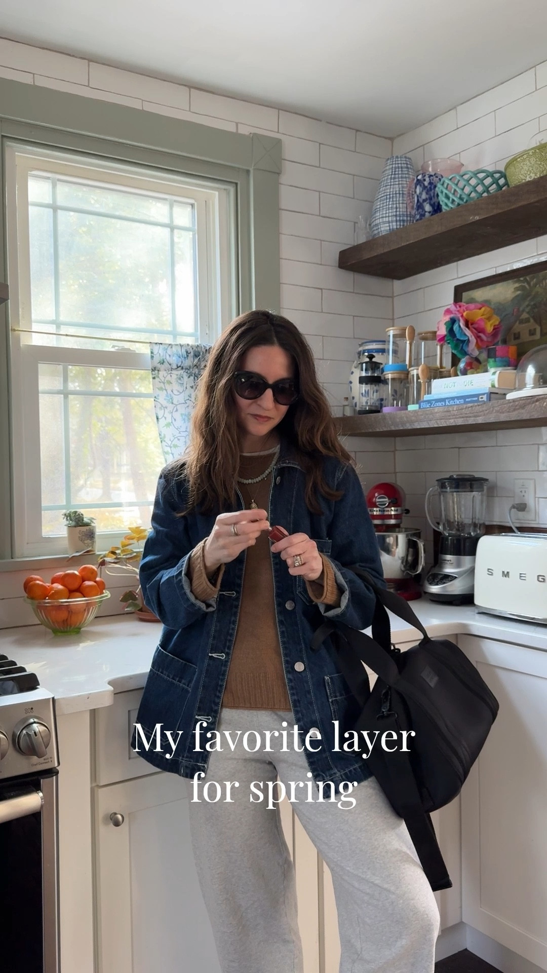 Adding a jacket to any look sounds so simple but it can make a huge difference! I typically lean towards a quilted option but I love this classic denim chore jacket (& it’s under $60!). Basics don’t have to be boring! A classic piece can feel like a statement piece when done right  This dark color with the lighter stitching makes it a striking addition to any outfit for spring. 

#LTKgrwm #LTKootd