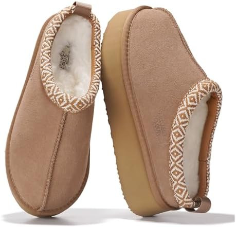 Project Cloud 100% Genuine Leather Platform Slippers for Women – Soft Memory Foam Womens Slippe... | Amazon (US)