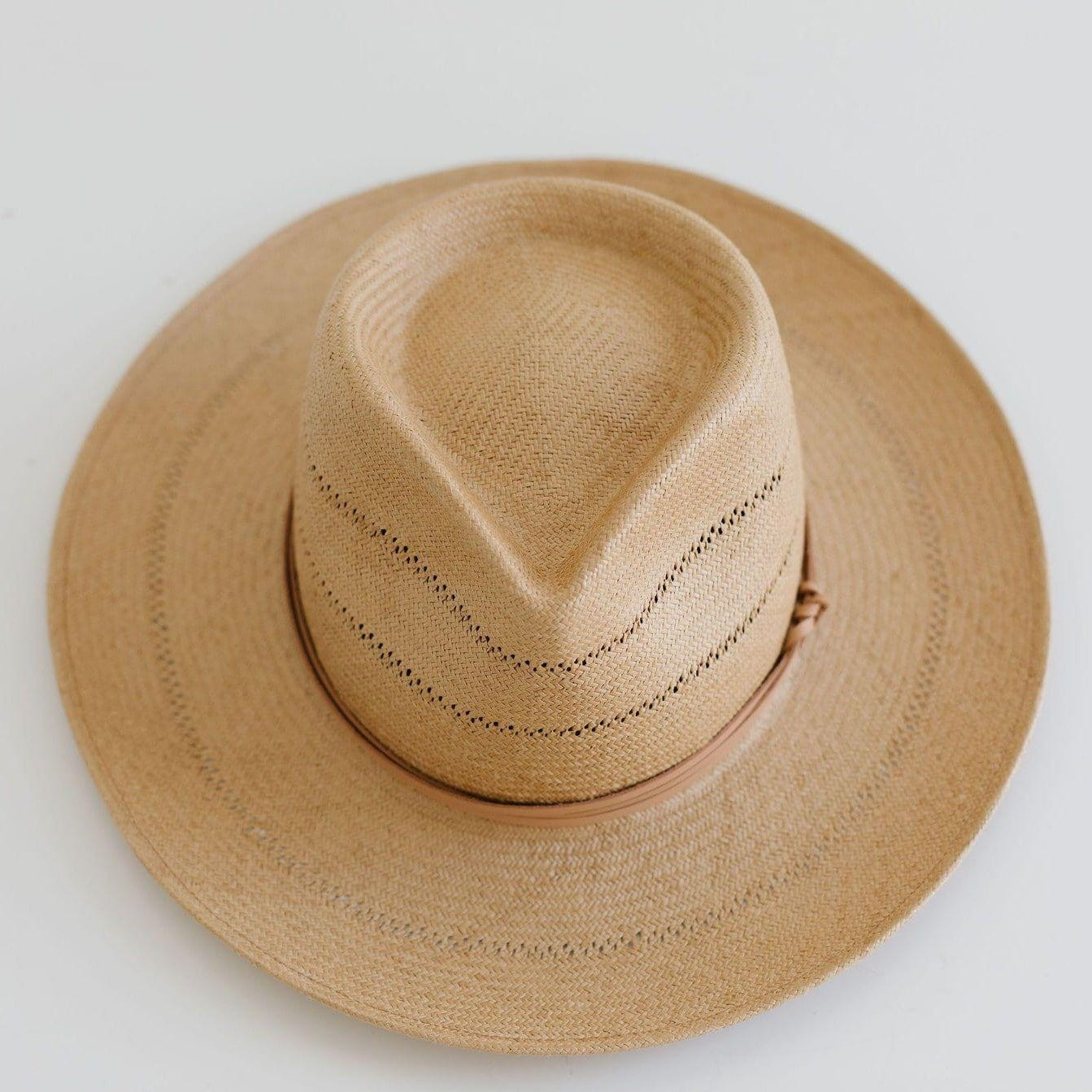 Arlo Honey - Straw Teardrop Fedora | Gigi Pip