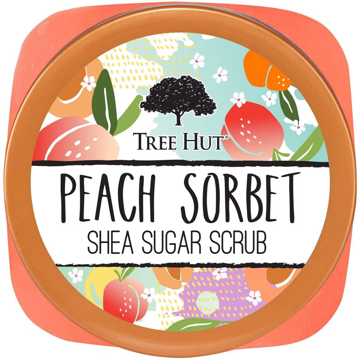 Tree Hut Peach Sorbet Shea Sugar Grapefruit, Strawberry, Melon, Banana & Apricot Body Scrub - 18o... | Target