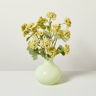 16" Faux Yellow Sedum Floral Summer Arrangement - Hearth & Hand™ with Magnolia | Target