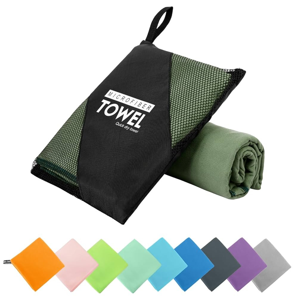 Microfiber Travel Towel, Soft Lightweight Quick Dry Towel, Super Absorbent Compact Travel & Sport... | Amazon (US)
