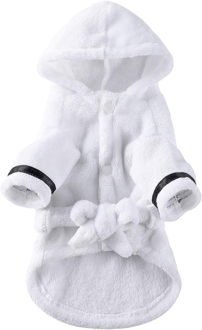 SONGBIRDTH Dog Clothes - Fashion Style Puppy Bathrobe Super Absorbent Drying Towel Sleepwear Dog ... | Amazon (US)