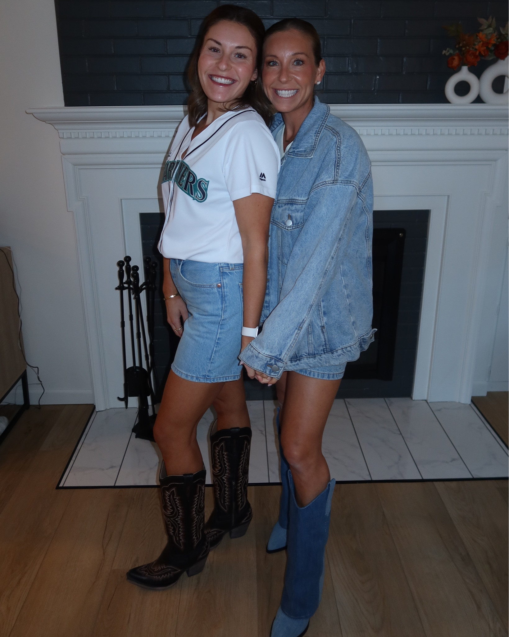 sisters’s night out! 👢 Skirt and boots are TTS! Jacket is oversized and I’m usually a small but I ordered a medium! Also, boots are on sale! 👏🏼 still pricey but absolutely amazing! 

#countryconcert #denim #countryconcertoutfit

#LTKStyleTip #LTKSaleAlert #LTKSeasonal