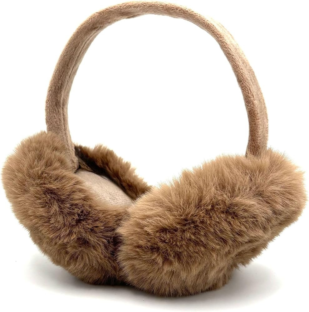 MDSTYLE Ear Muffs for Women Winter Foldable Fuzzy Cold Weather Outdoor Earmuffs Soft Ear Warmers ... | Amazon (US)