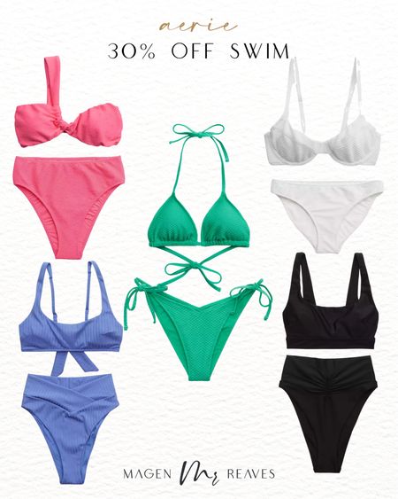 Aerie - 30% off swimsuits - bikinis on sale - swimsuits on sale - aerie swim 

#LTKunder50 #LTKFind #LTKsalealert