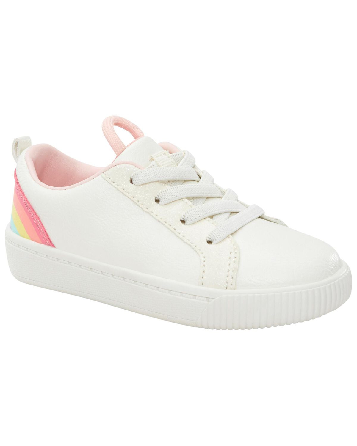 White Toddler Rainbow Sneakers | carters.com | Carter's
