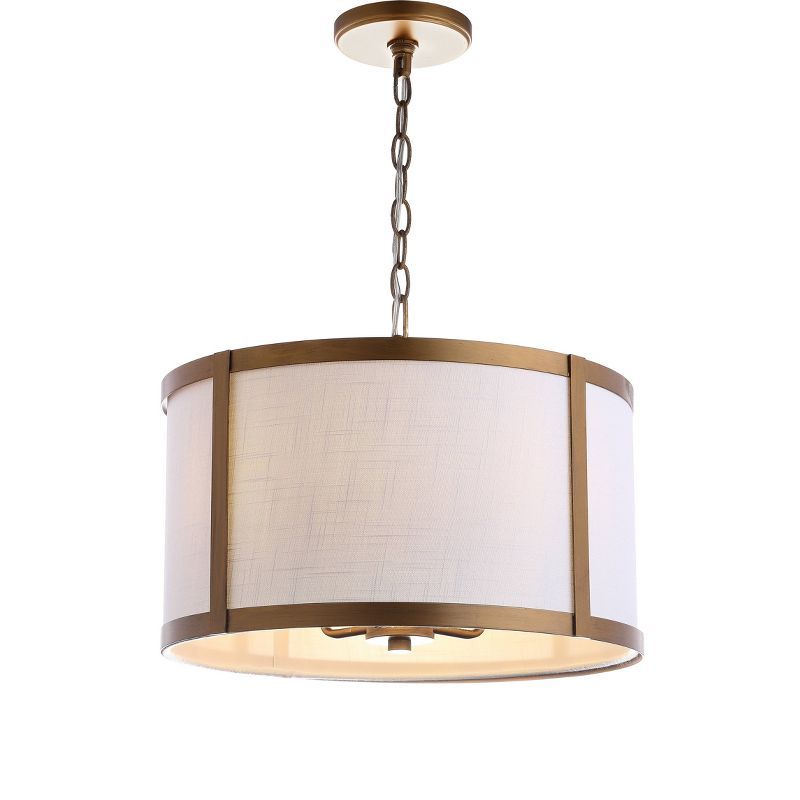 17" Metal Thatcher Pendant Ceiling Light (Includes Energy Efficient Light Bulb) - JONATHAN Y | Target