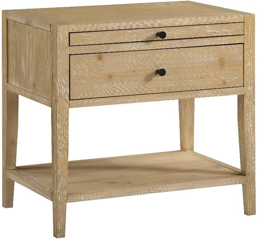 Shoreham 1-Drawer Natural Finish Wood Nightstand | Amazon (US)