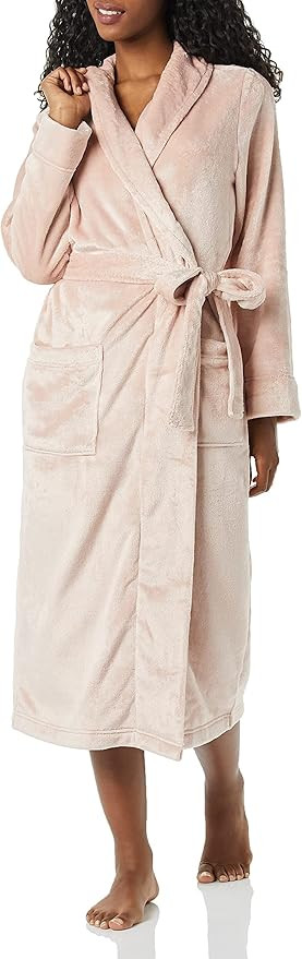 Amazon Essentials Women's Full-Length Plush Robe (Available in Plus Size) | Amazon (US)