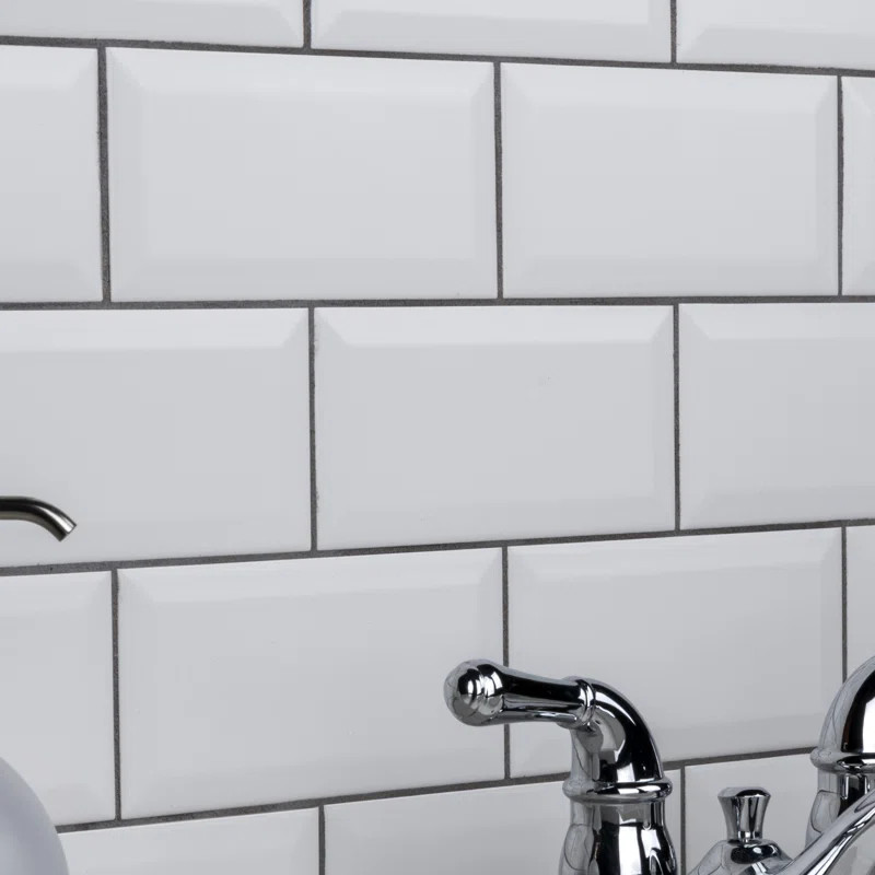 Crown Heights 3" x 6"Beveled Ceramic Subway Tile | Wayfair North America