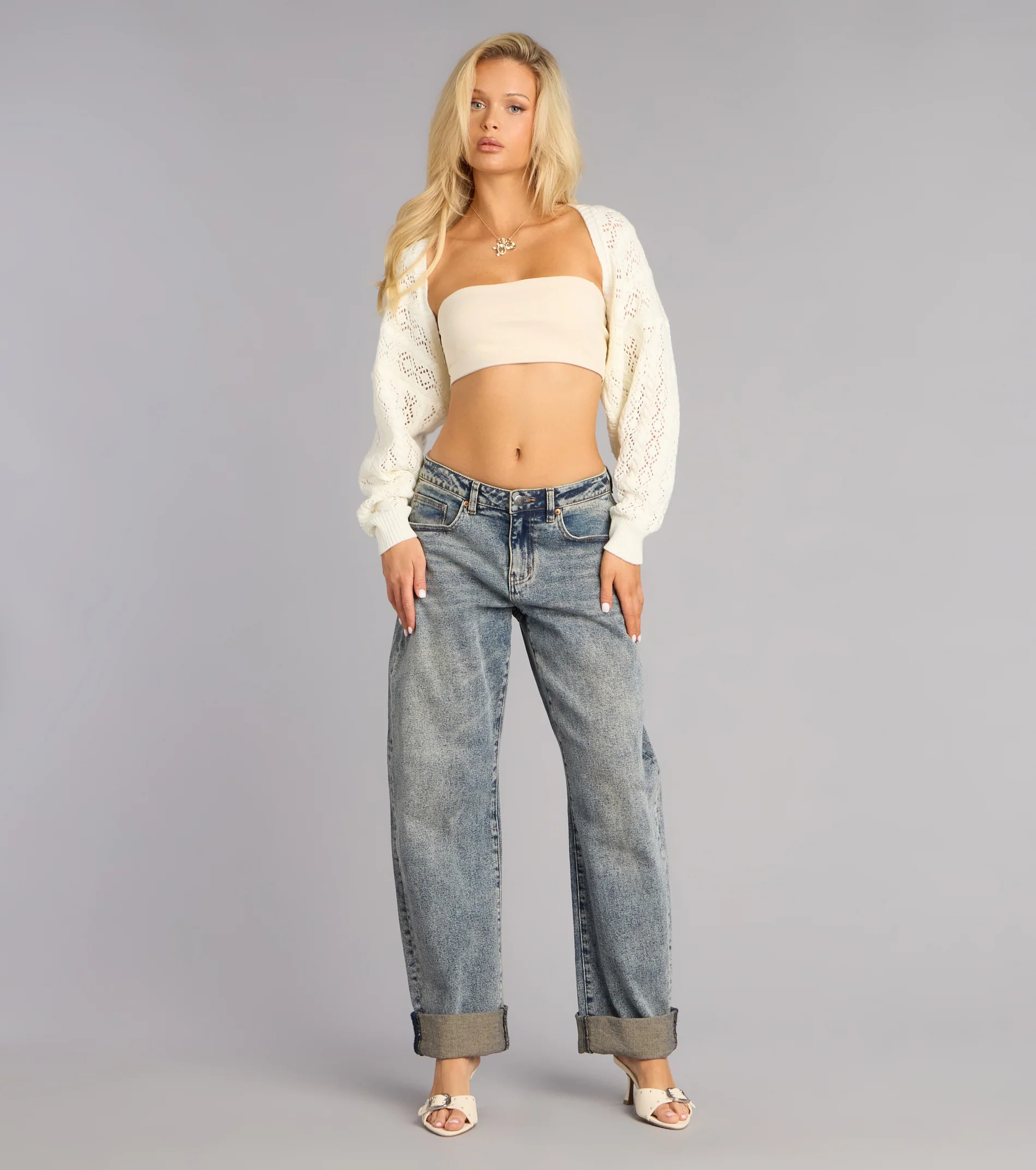 Layered Up Energy Knit Long Sleeve Bolero | Windsor Stores