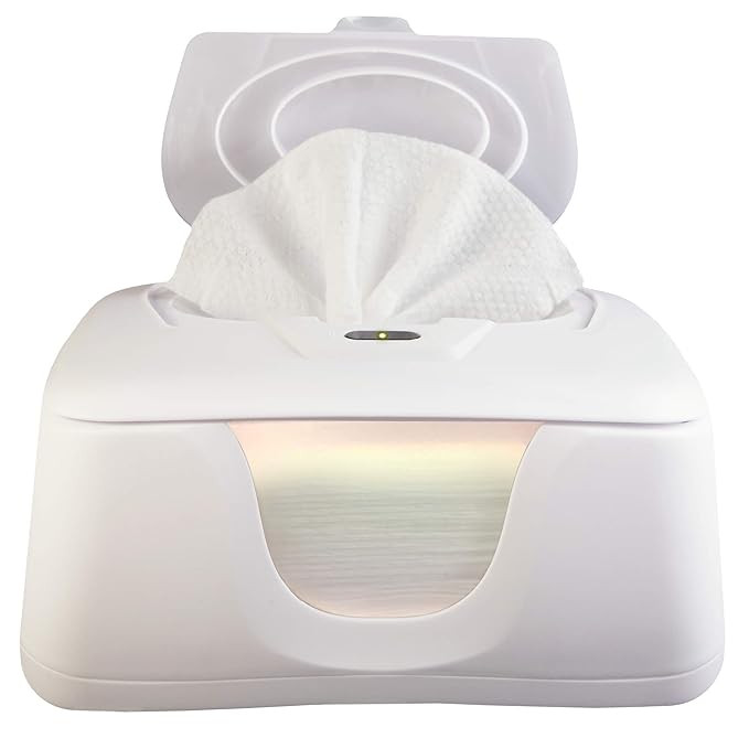 Baby Wet Wipe Warmer and Wet Wipe Dispenser, Advanced Features - 4 Bright Auto Off LED Ample Ligh... | Amazon (US)
