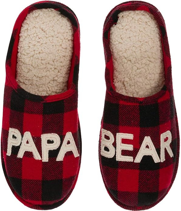 Dearfoams Men's Papa Bear Slipper | Amazon (US)