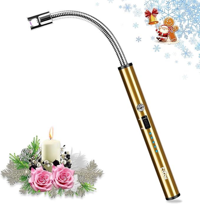 Candle Lighter,Eitou USB Electronic Arc Lighter with LED Rechargeable Electric Lighter Long Flexi... | Amazon (US)