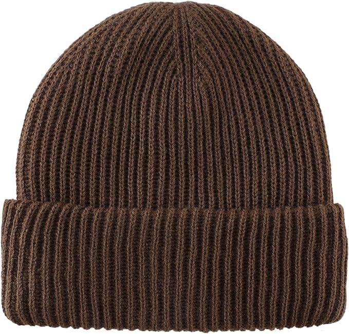 Home Prefer Mens Winter Hat Rib Knit Beanie Hat for Men Women Warm Cuff Beanie for Running Cyclin... | Amazon (US)