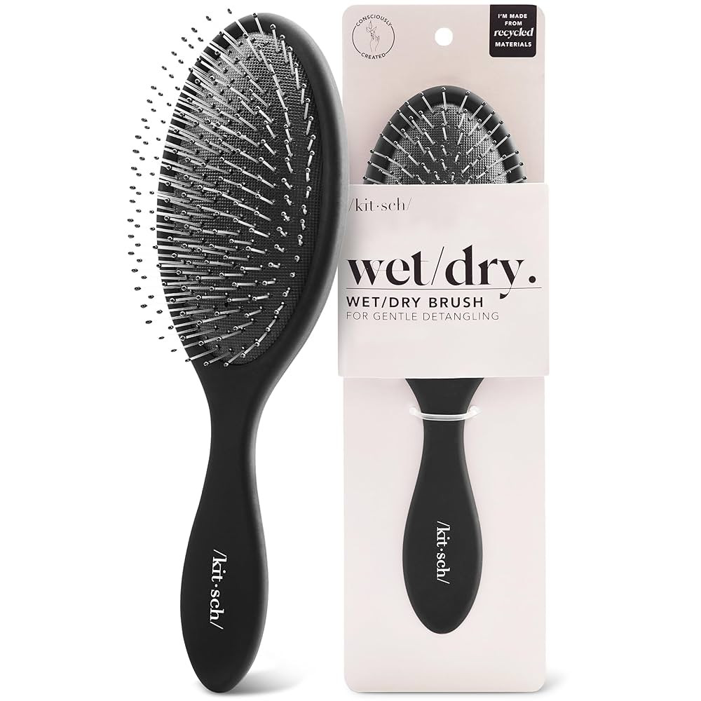Kitsch Detangler Hair Brush for Wet and Dry Hair, Curly or Straight Hair, Detangling Brush with F... | Amazon (US)