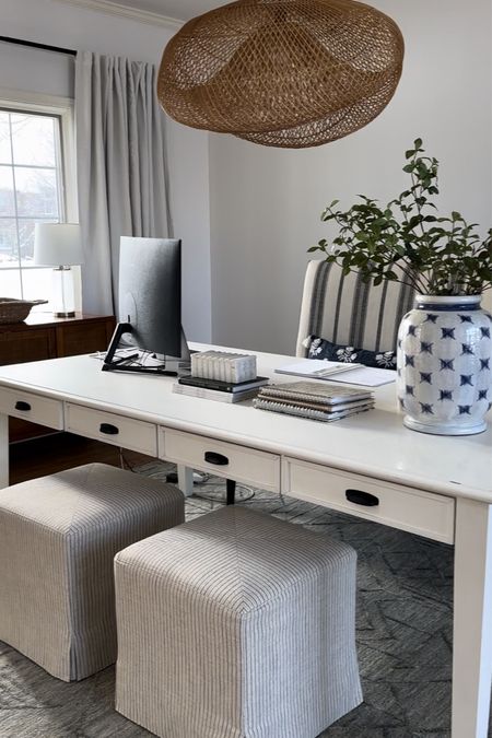 Highly recommend dining tables as desks! This one was a Magnolia Homegoods find, but linked a very similar option! 

#LTKhome