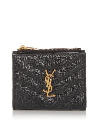 Monogram Quilted Leather Zip Bifold Card Case | Bloomingdale's (US)