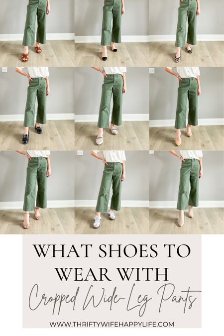 What shoes to wear with cropped wide-leg pants  

#LTKfindsunder100 #LTKstyletip #LTKSeasonal