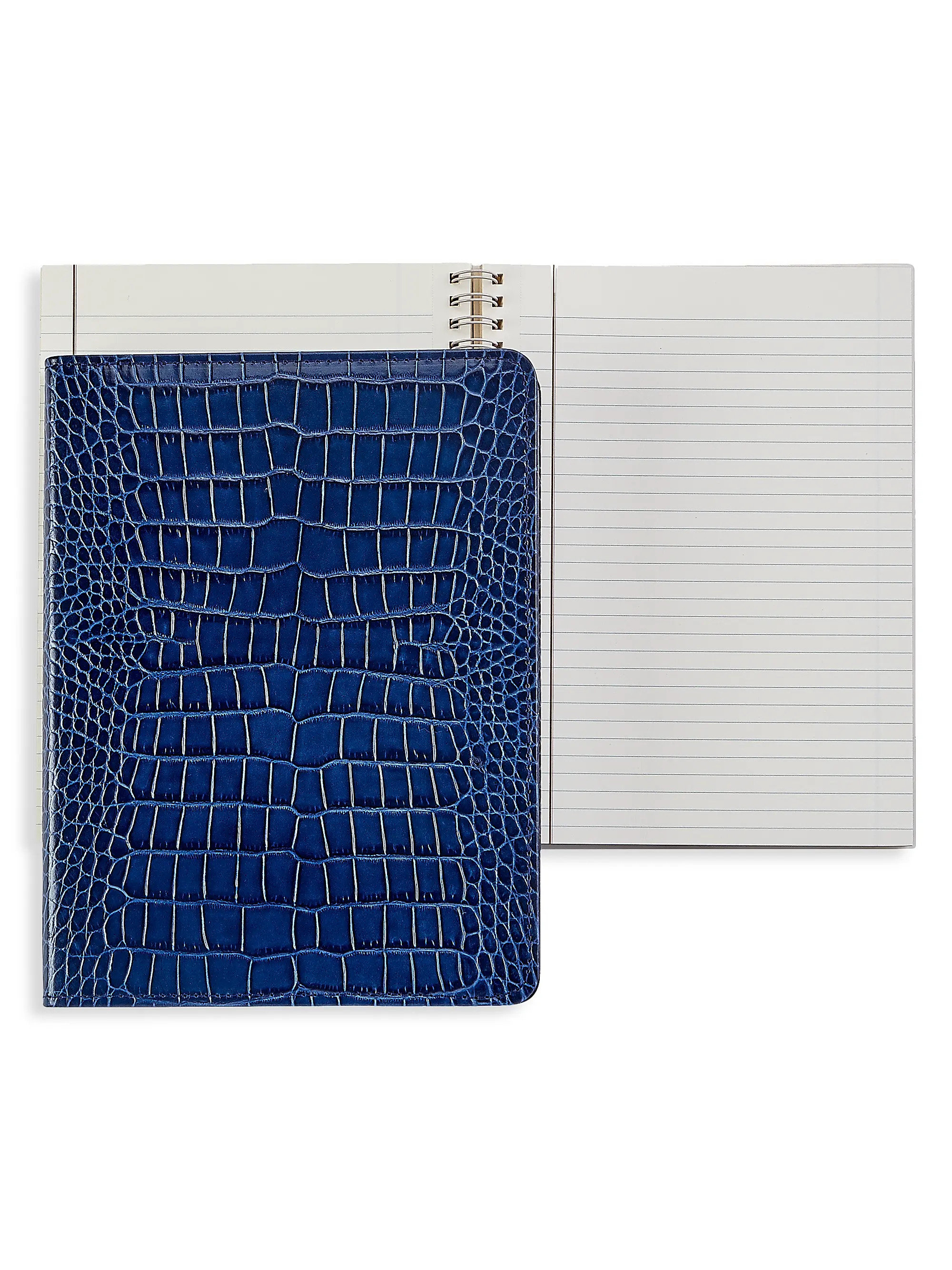 Gemstone Croc-Embossed Leather Refillable Notebook | Saks Fifth Avenue