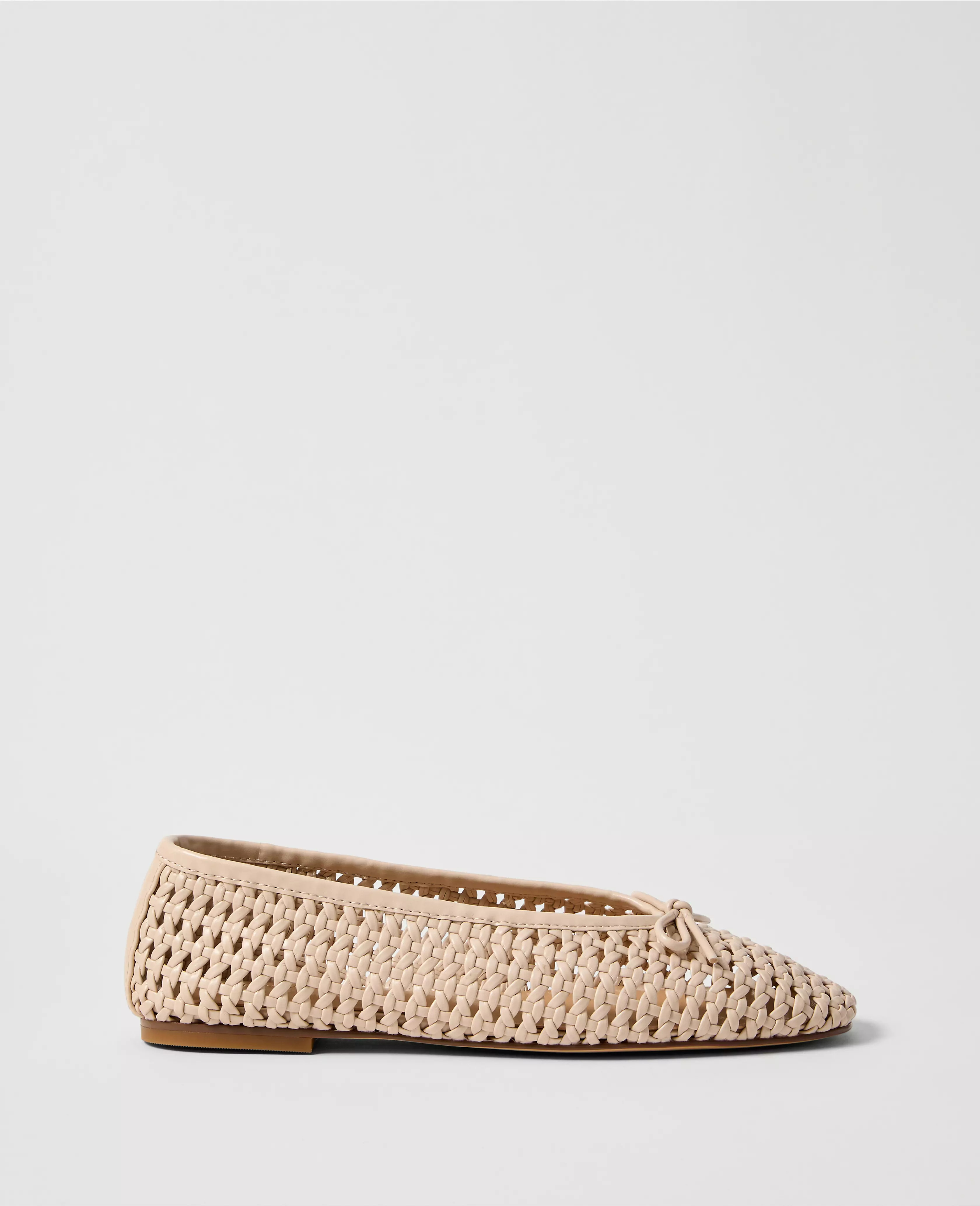 Weekend Collection Woven Bow Ballet Flat | Ann Taylor