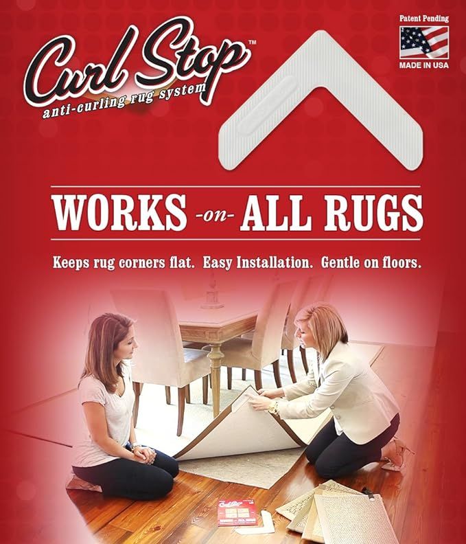 Curl Stop Anti-Curling Rug System (Pack of 4 Corners) | Amazon (US)