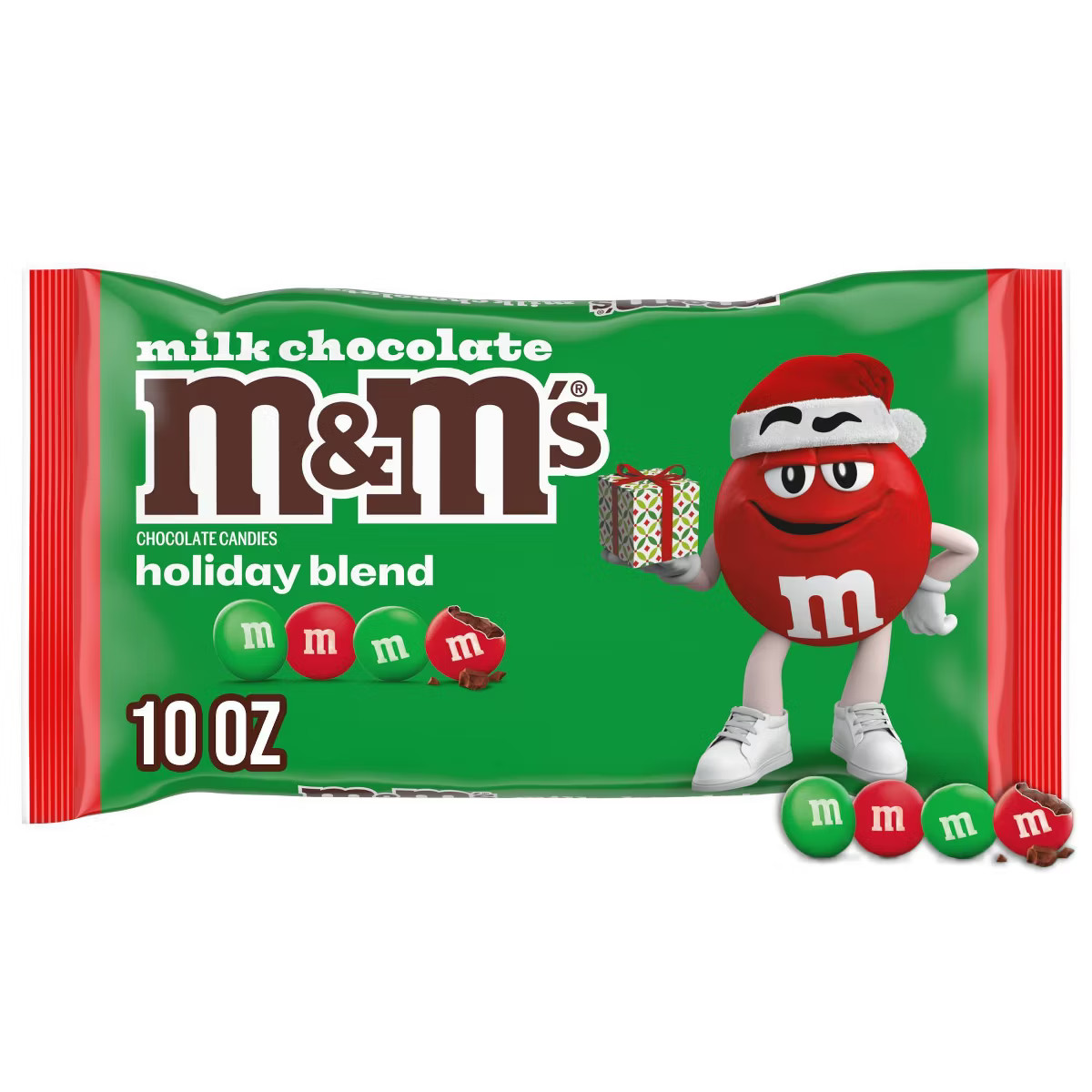 M&M's Christmas Milk Chocolate Candies Holiday Assortment Candy Bag - 10oz | Target