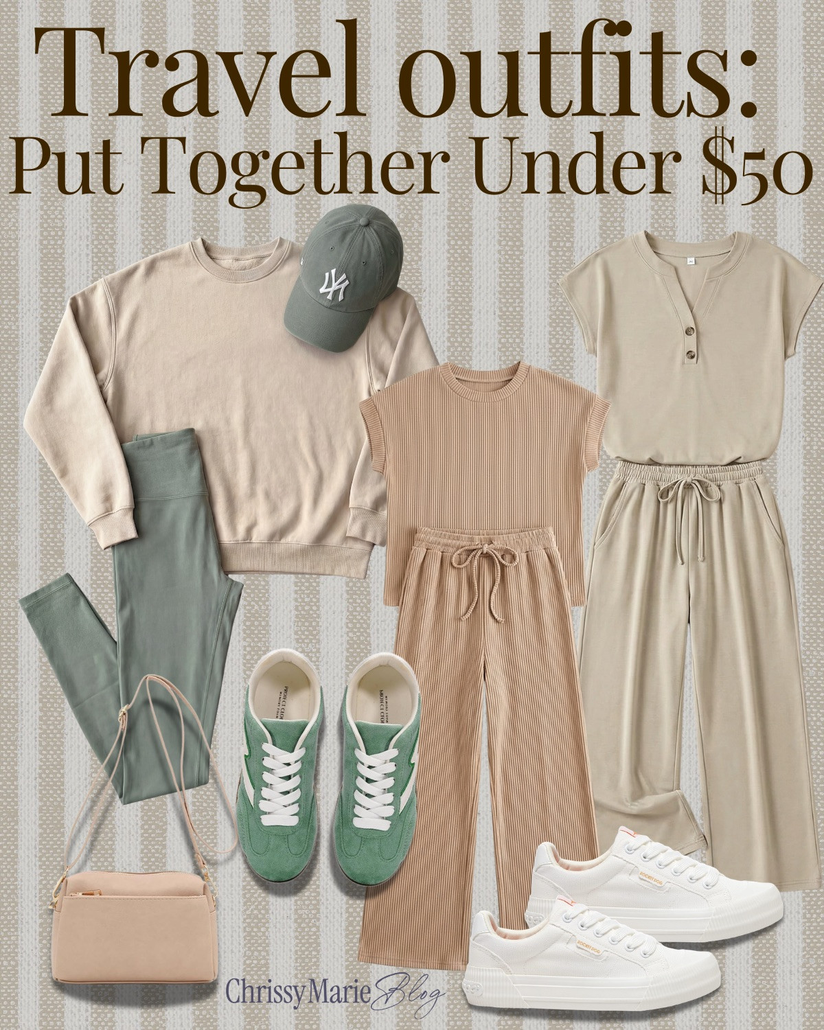 Travel outfits that look put together — all under $50 ✈️🤍
Easy matching sets, comfy sneakers, and neutral pieces that make airport days simple and stylish without overspending. Affordable Amazon finds perfect for your next trip.

#traveloutfitideas #amazonunder50 #airportstyle #affordablefashion #amazonfashionfinds #travelstyle #comfystyle #airportoutfit 

 #LTKSeasonal #LTKBeauty #LTKTravel