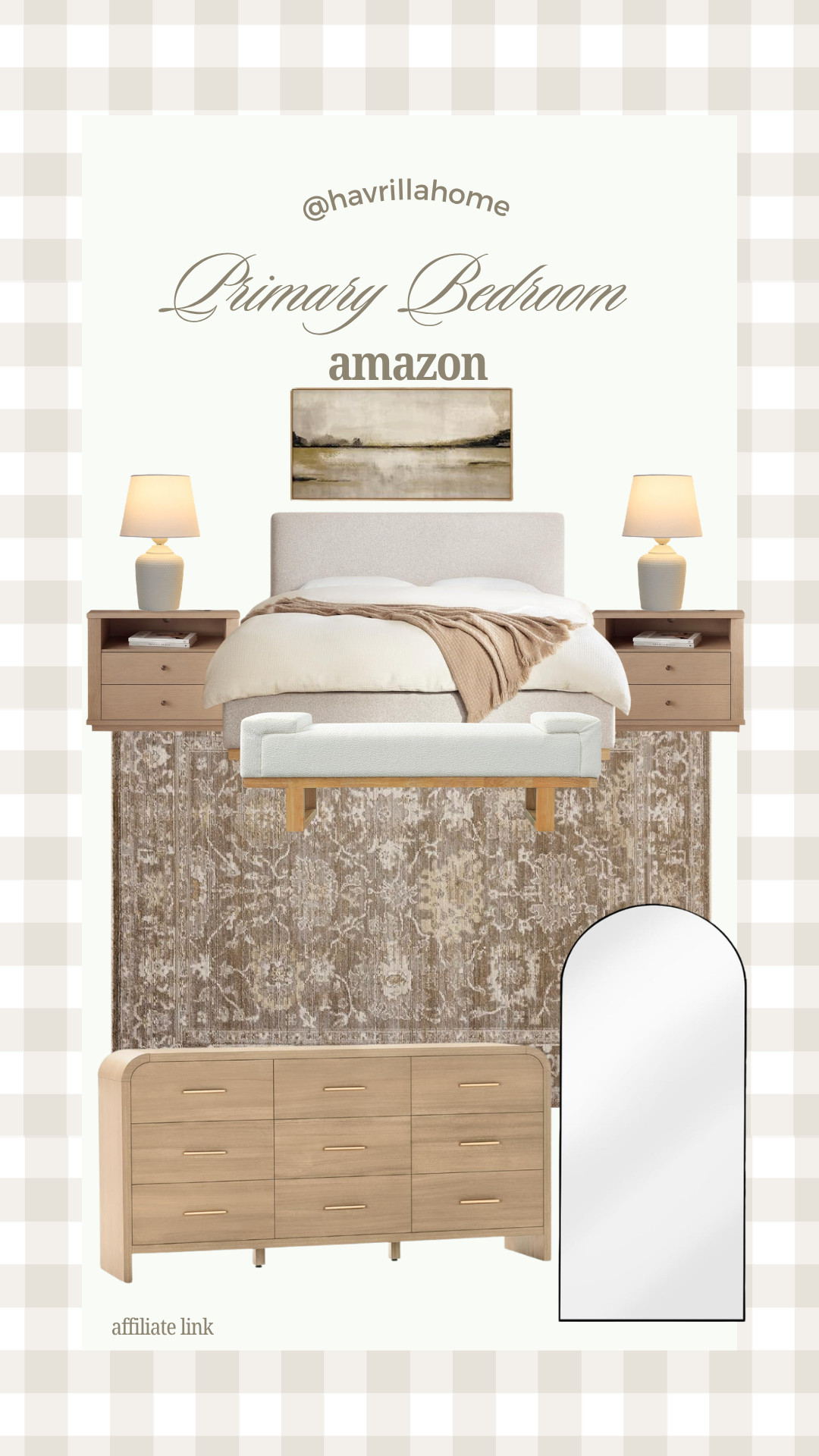 Primary bedroom decor amazon, neutral bedroom decor, organic modern bedroom, bedroom furniture amazon, upholstered bed neutral, wood nightstands set, neutral rug bedroom, bedroom styling ideas, minimal bedroom aesthetic, amazon home decor finds

#LTKHome