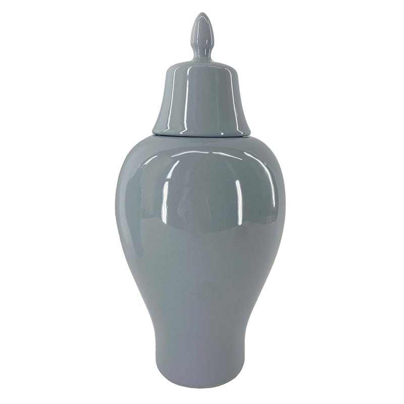 Blue Ceramic Ginger Jar, 15" | At Home