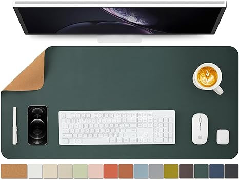 Cork Desk Mat - Dual-Sided Desk Pad for Office and Home - Desk Organization and Accessories - Ide... | Amazon (US)