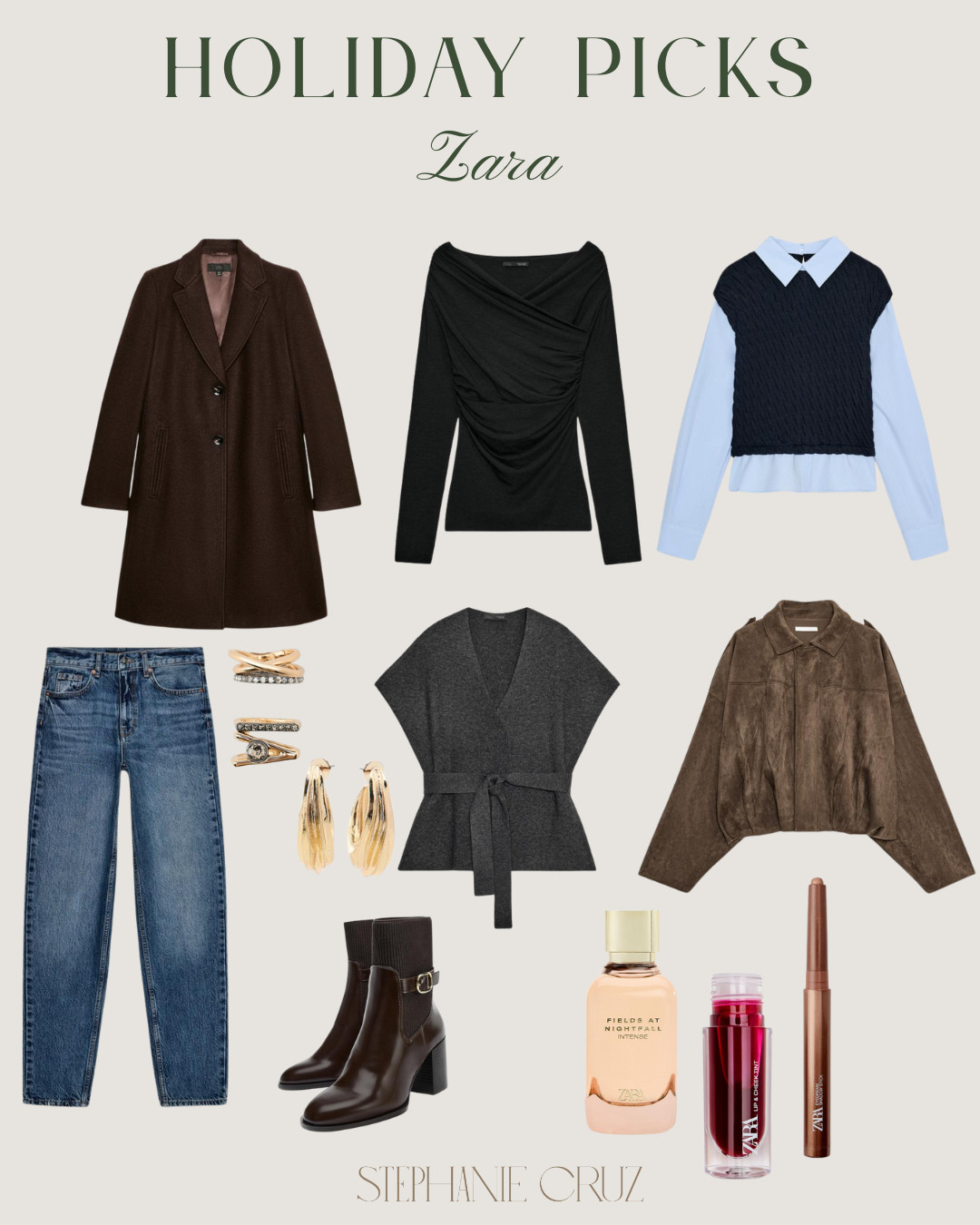 Zara holiday picks featuring elevated basics, cozy knits, and polished accessories.

#ZaraFinds #HolidayStyle #LTKFinds #WinterStyle #LTKHoliday 

 #LTKGiftGuide #LTKootd