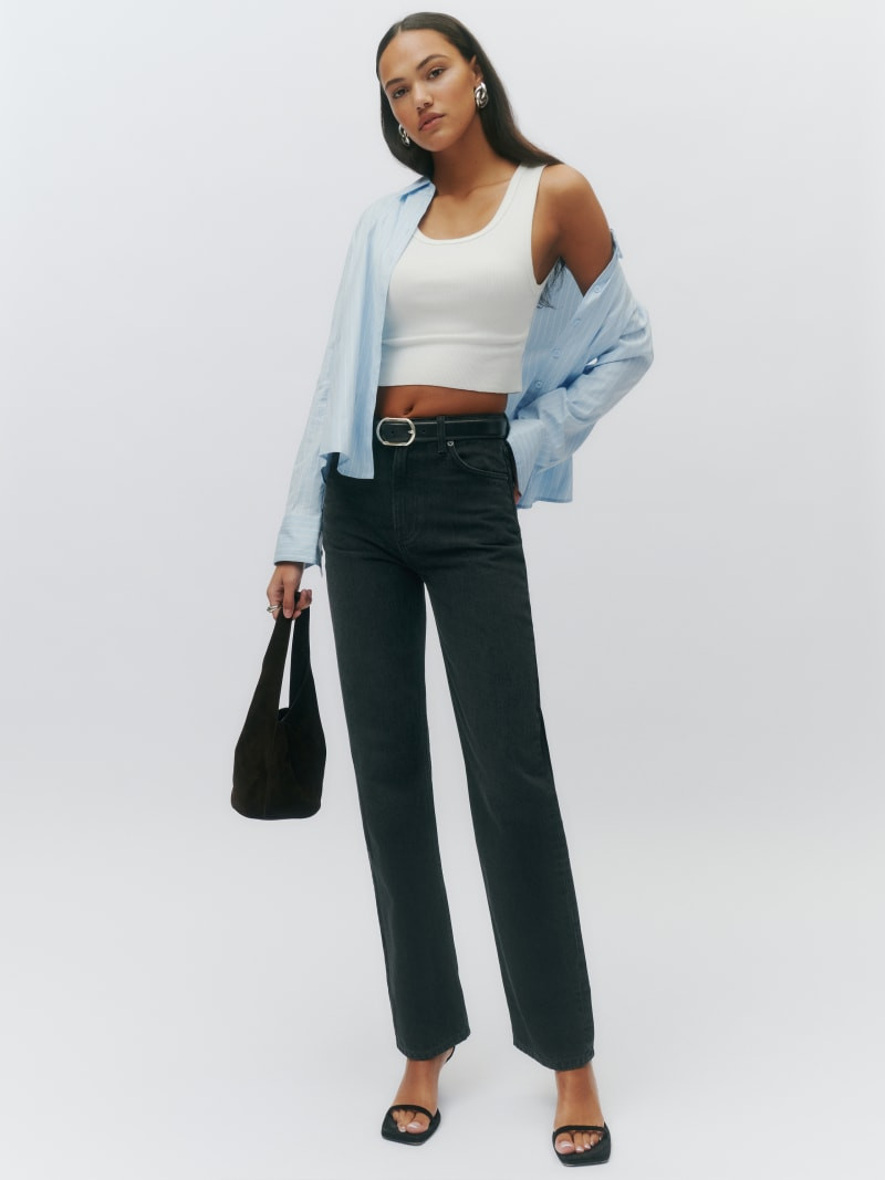 Abby High Rise Straight Jeans | Reformation (Global)